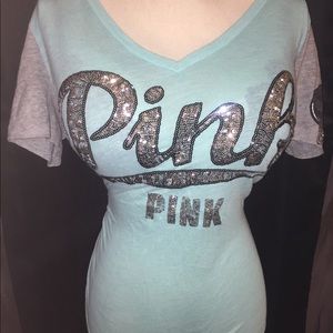 VS Pink bling shirt- cute cute cute! EUC!